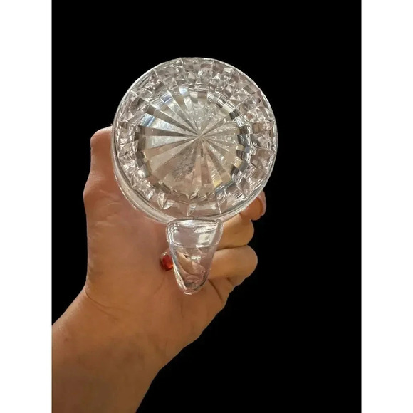 Waterford Creamer Crystal Cross Hatch & Thumbprint Colleen - Picture 5 of 6